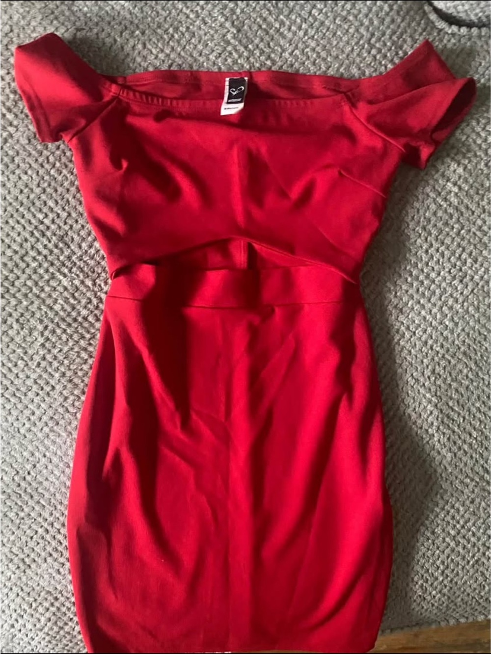 Windsor Red Mini Bodycon Dress Size L